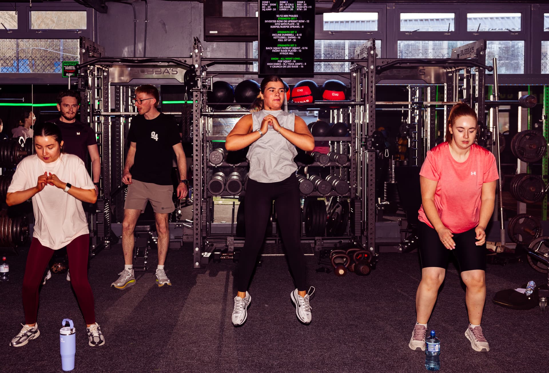 Big community workout at Bubba's Project Gym