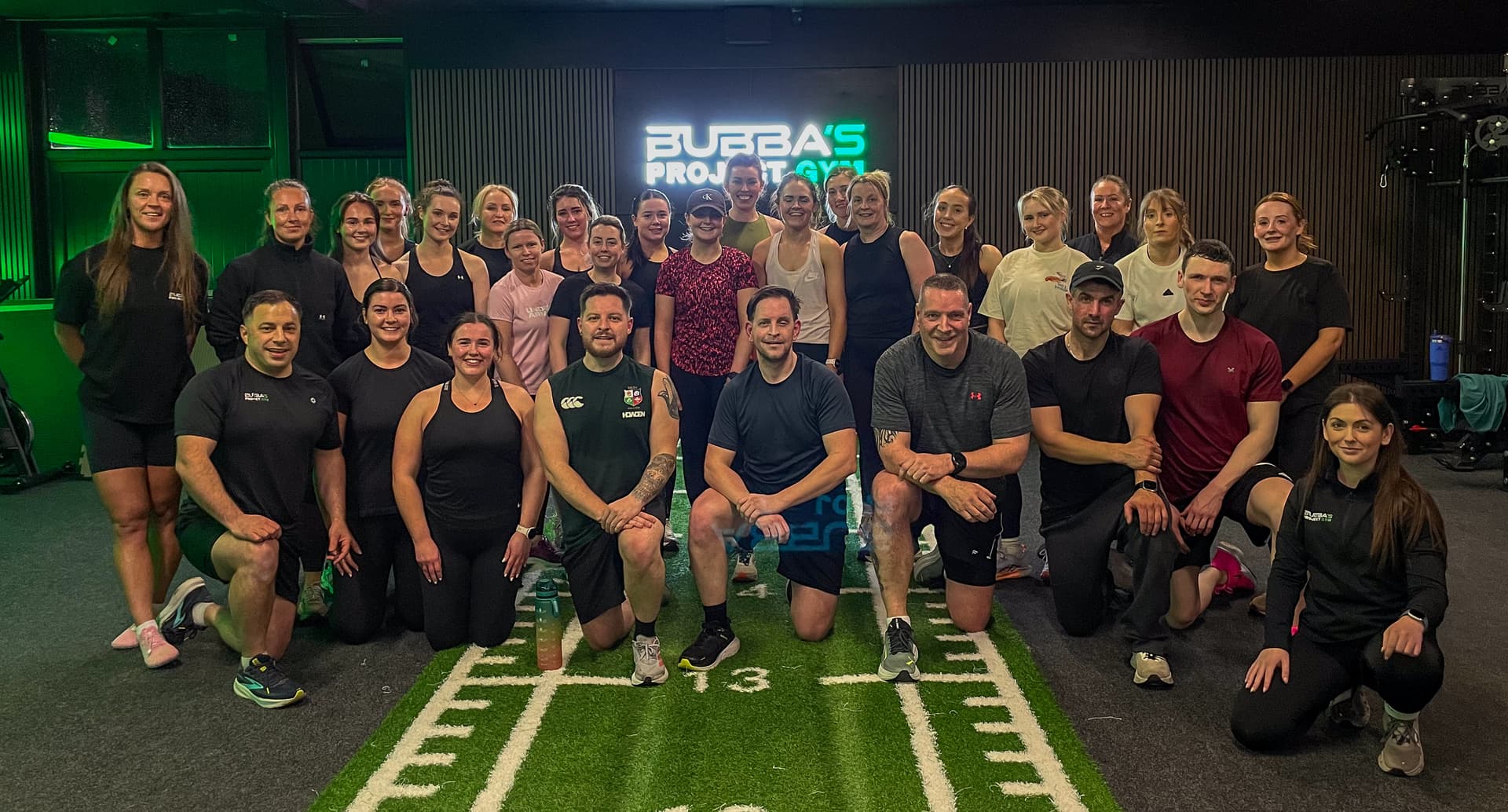 The Bubba's Project Gym team and members together