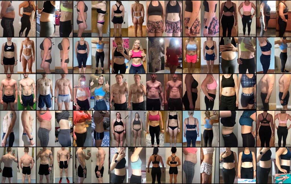 Collage of PT clients